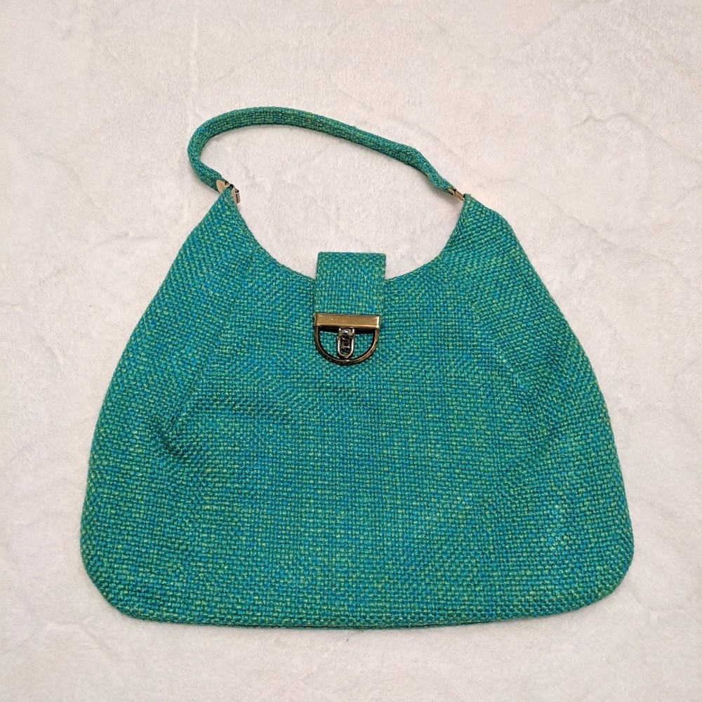 Vintage blue/green purse